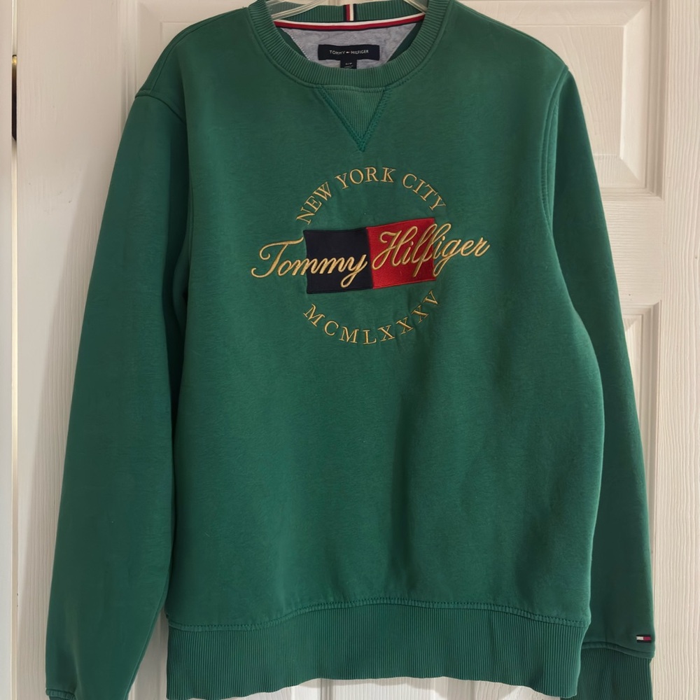 Tommy Hilfiger Green Crewneck Sweater